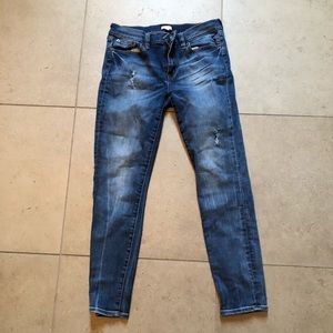 LIKE NEW Distressed Med Wash Jeans J.Crew Factory